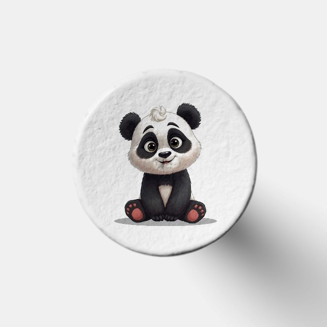Sitting Panda Bear Cartoon Illustration Artwork Golf Tees (Top)
