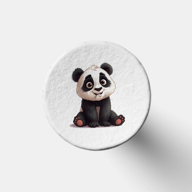 Sitting Panda Bear Cartoon Illustration Artwork Golf Tees (Top)