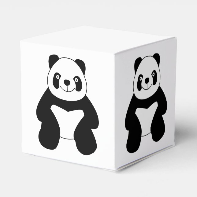 Sitting panda favor boxes (Back Side)