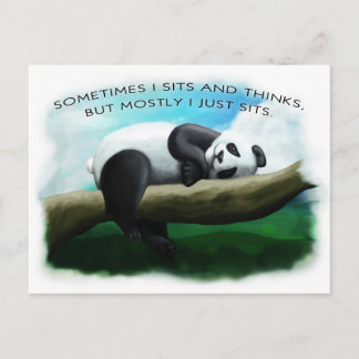 Sitting Panda Postcard