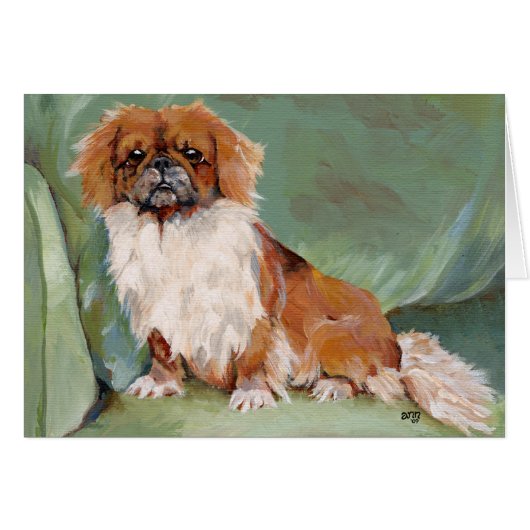 Sitting Pekingese Cards (Front Horizontal)
