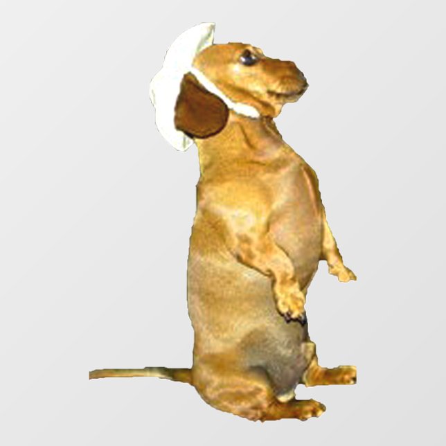 Sitting Pretty Dachshund Sculpture (Front)