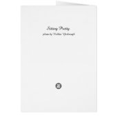 Sitting Pretty Ruby Throat Humming Bird on Perch Cards (Back)