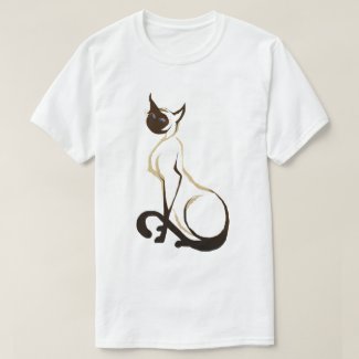 Sitting Pretty Siamese Cat T-Shirt