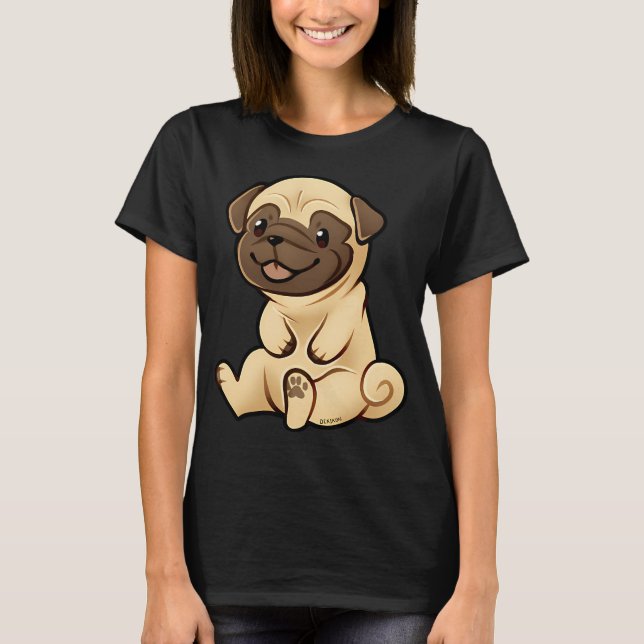 Sitting Pug T-Shirt (Front)