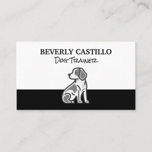 Sitting Small Dog   Animal Services Business Card