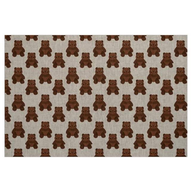 Sitting Teddy bear Fabric (Fat Quarter)