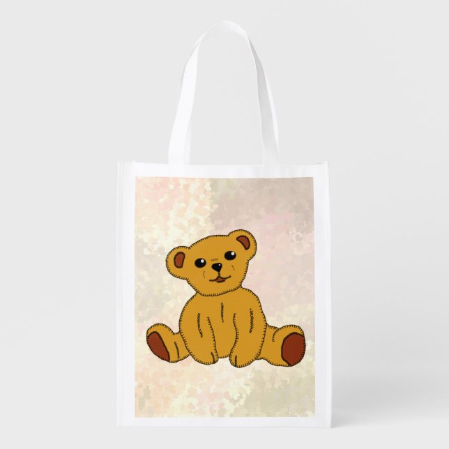 sitting teddy grocery bag (Front)