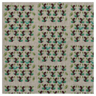 Sitting tiger fabric