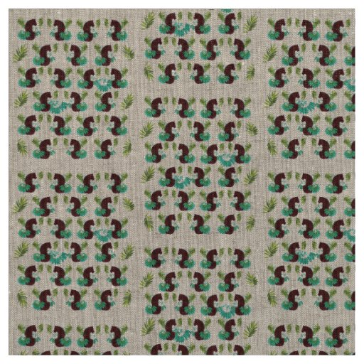 Sitting tiger fabric