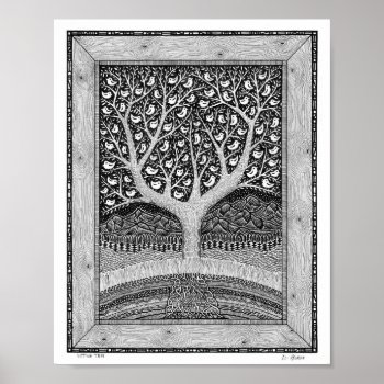 Sitting Tree Poster by elihelman at Zazzle