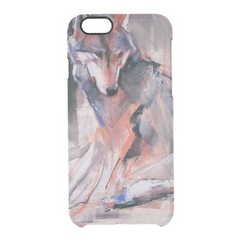 Sitting Wolf 2000 Clear iPhone 66S Case