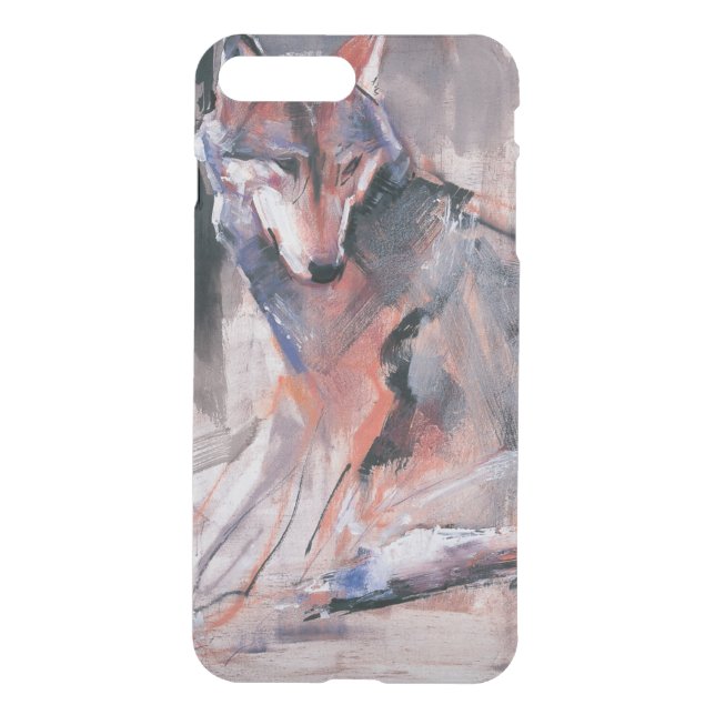 Sitting Wolf 2000 Uncommon iPhone Case (Back)
