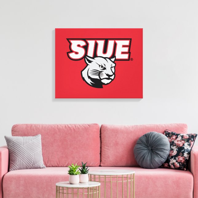 SIUE Cougars Canvas Print (Insitu(LivingRoom))
