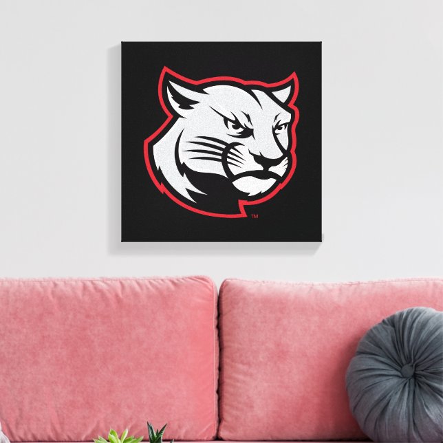 SIUE Cougars Canvas Print (Insitu(LivingRoom))