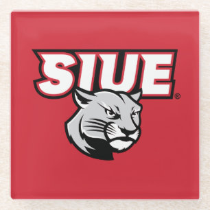 SIUE Cougars Glass Coaster