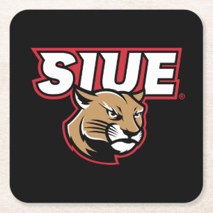 SIUE Cougars Square Paper Coaster
