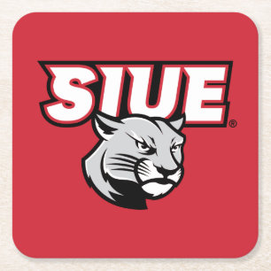 SIUE Cougars Square Paper Coaster