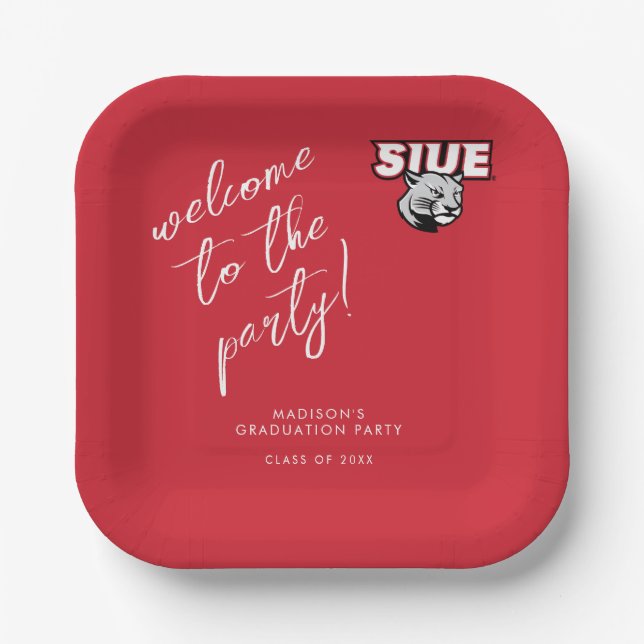 SIUE Graduation Paper Plates (Front)