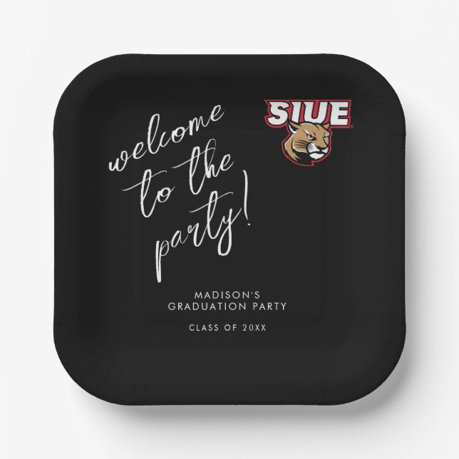 SIUE Graduation Paper Plates (Front)