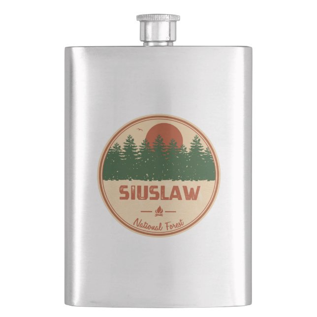 Siuslaw National Forest Flask (Front)