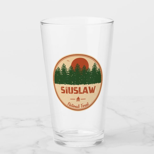 Siuslaw National Forest Glass (Front)
