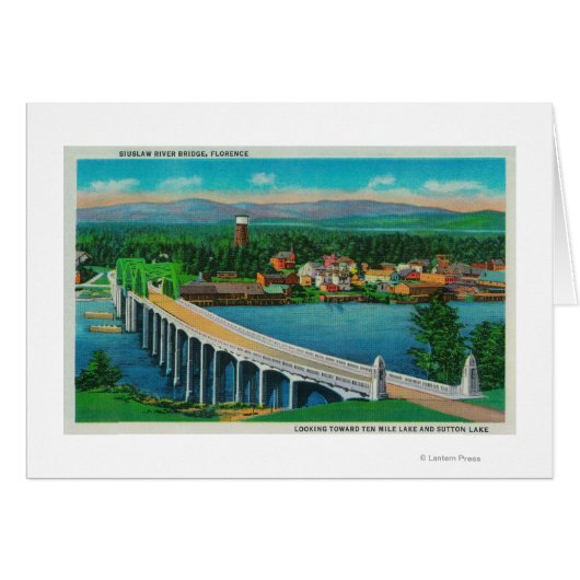 Siuslaw River Bridge in Florence, Oregon Cards (Front Horizontal)