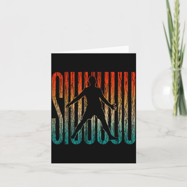 Siuuu Funny Soccer Football Boys Men Women Soccer  Card (Front)