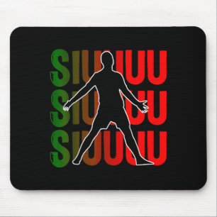 Siuuu Funny Soccer Football Boys Men Women Soccer Mouse Pad