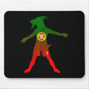 Siuuu Real Goat Rtugal Flag Soccer Men Women Kids  Mouse Pad