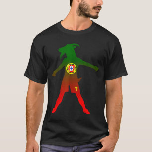 Siuuu Real Goat Rtugal Flag Soccer Men Women Kids  T-Shirt