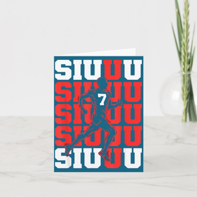 Siuuuu Fan Soccer Lovers Soccer s Player Joke Card (Front)