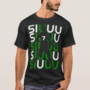 Siuuuu Funny Soccer Present For Soccer Lovers Fan  T-Shirt