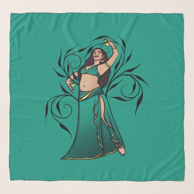 Sivoney Belly Dancer Goddess Scarf (Front)