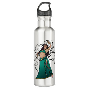 Sivoney Belly Dancer Goddess Stainless Steel Water Bottle