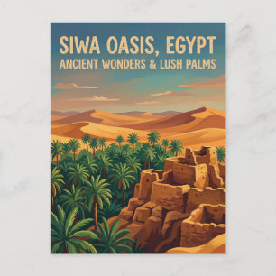 Siwa Oasis Egypt Postcard