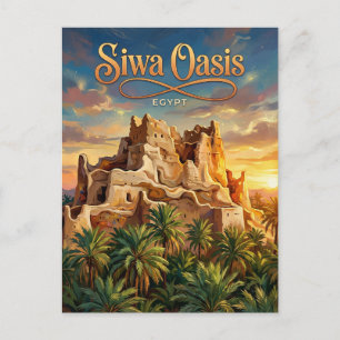 Siwa Oasis Egypt Postcard