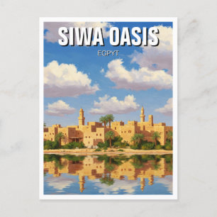 Siwa Oasis Egypt Travel Postcard