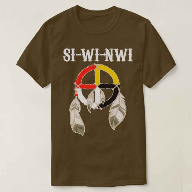 SIWINWI Shawnee Tribe Native American Indians Medi T-Shirt (Design Front)