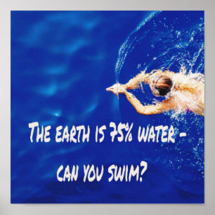 Siwmming Swim Team Love to Swim Pool Poster