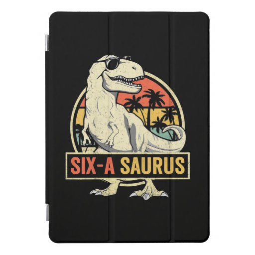 Six A Saurus T Rex Dino iPad Pro Cover