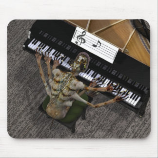 Six Armed Piano Player Mouse Pad
