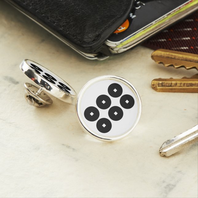 Six coins for the Sanada family Pin (In Situ)