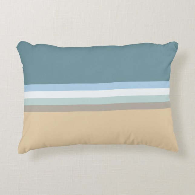 Six Color Combo Decorative Pillow (Front)