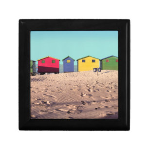 Six Colorful Beach Hut Cape Town, South Africa Gift Box