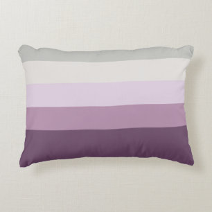 Six Colors - Blue Violet Purple Pink Gray Yellow Decorative Pillow