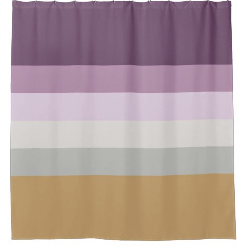 Six Colors _ Blue Violet Purple Pink Gray Yellow Shower Curtain