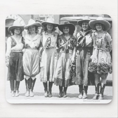 Six cowgirls at Cheyenne Frontier Days Mouse Pad