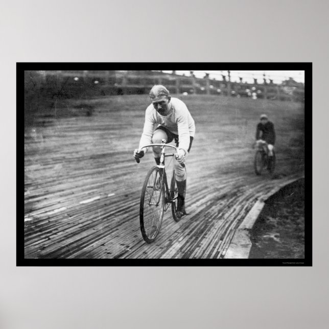 Six Day Bicycle Race 1909 Poster (Front)