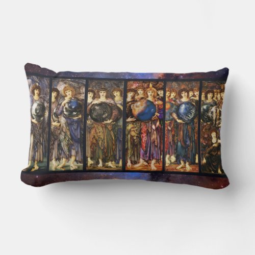 SIX DAYS OF CREATION ANGELS by Edward Burne Jones  Lumbar Pillow